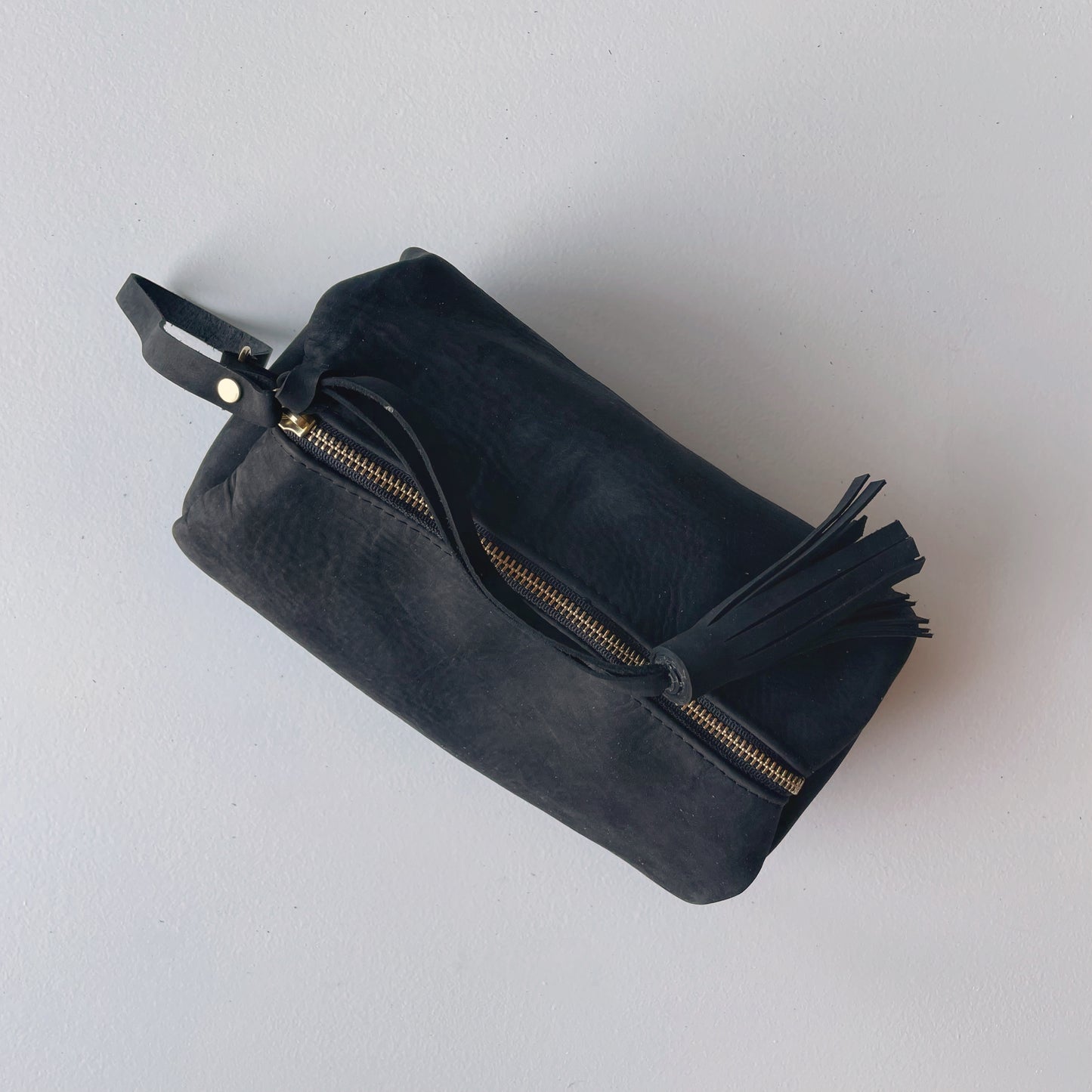 Nubuck Leather Travel Dopp Bags