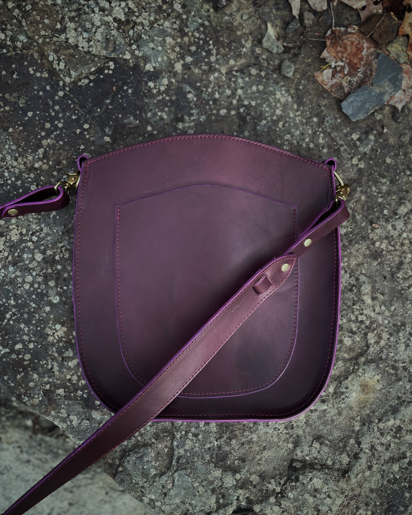 Eggplant Satchel Crossbody