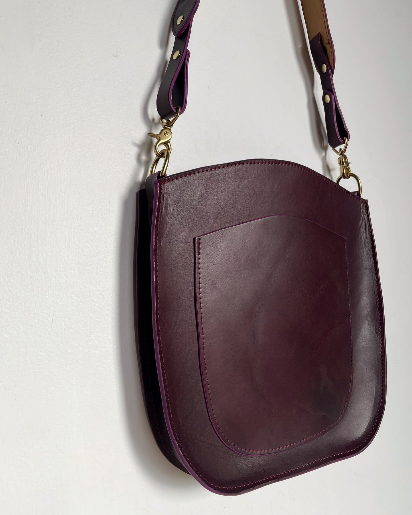 Eggplant Satchel Crossbody