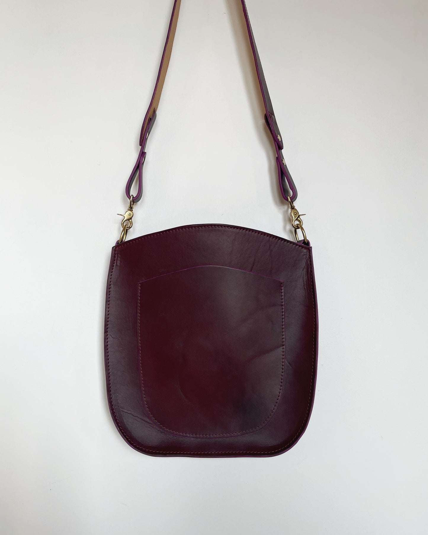 Eggplant Satchel Crossbody