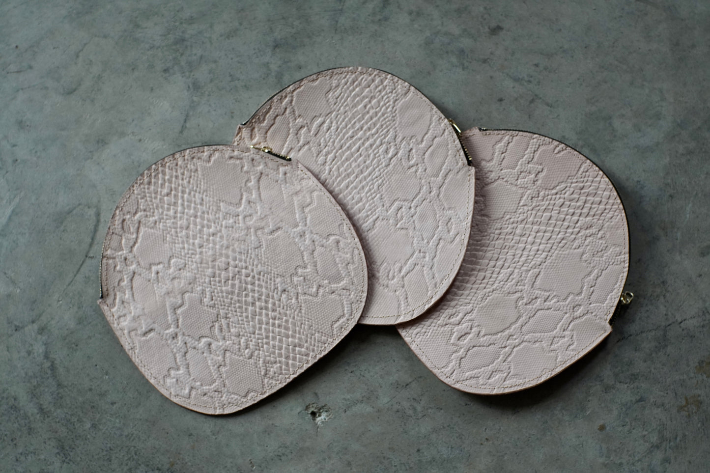 Embossed Leather Clutch