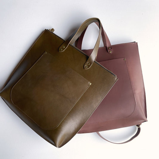 The Gunhild Medium Leather Tote Bag