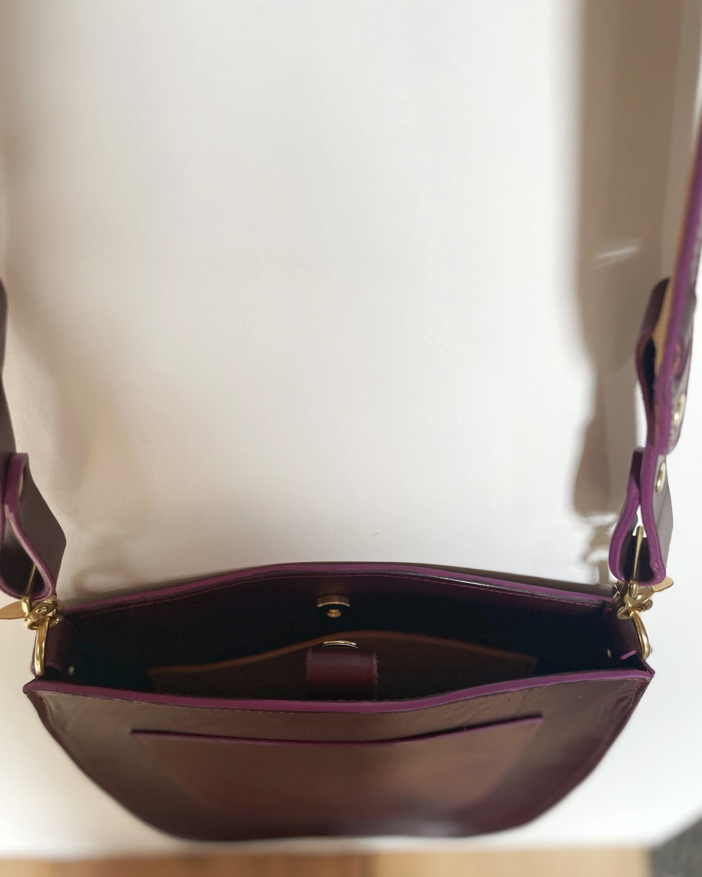 Eggplant Satchel Crossbody